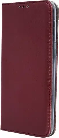 Mbështjellës flip HAVANA Premium për iPhone 13 Pro, PU lëkurë, mbyllje me magnet, funksion stand, xhep për kartë, Burgundy Red