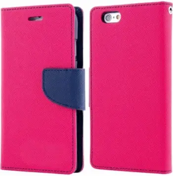Mbështjellës flip HAVANA Fancy Diary për iPhone 13 6.1, pink/blue