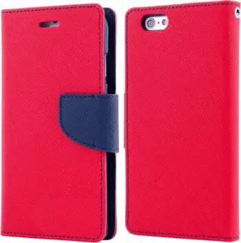 Mbështjellës flip cover HAVANA Fancy Diary për iPhone 13 Pro, me rrip magnetik, kuq/blu