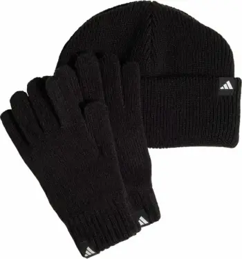 Kapelë me dorëza adidas për fëmijë, të zeza