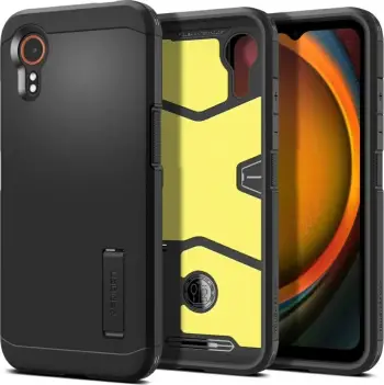 Mbështjellës Spigen Tough Armor MPN 24691 për Samsung Galaxy Xcover 7 Pro, silikon, shockproof, me stand të integrum, i zi