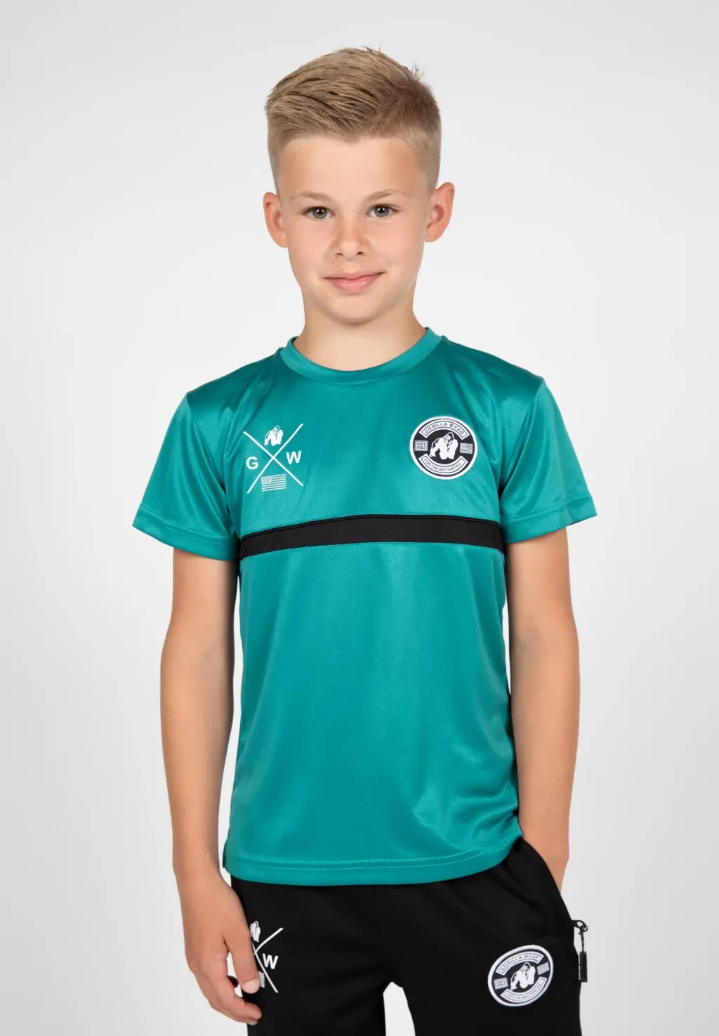 Vernon Kids T-Shirt - Teal Green - 1