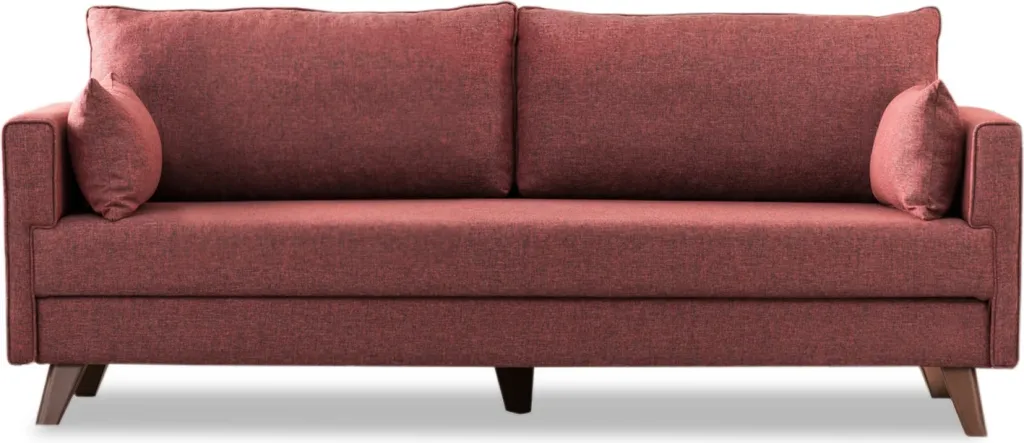 Divan treshe Atelier del Sofa, Bella, ngjyrë e kuqe klaret - 8