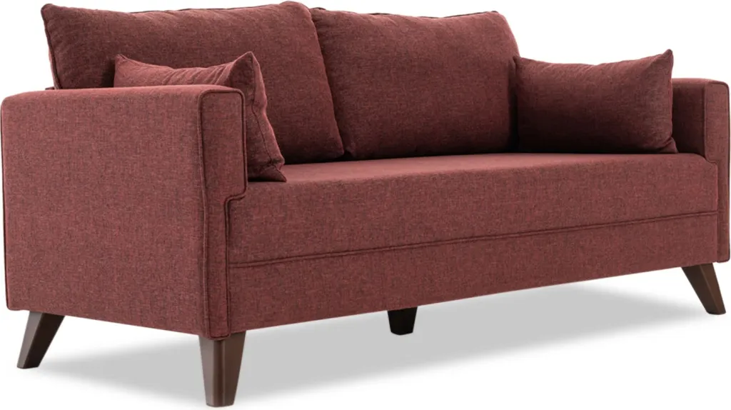Divan treshe Atelier del Sofa, Bella, ngjyrë e kuqe klaret - 9