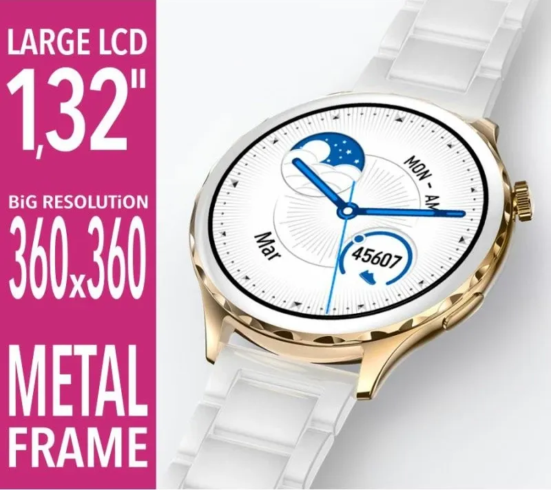 Smartwatch për femra Rubicon, rozë - 6