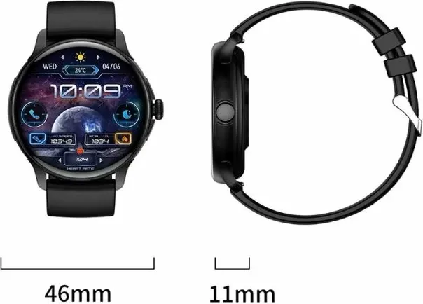 Smartwatch për femra Rubicon, e zezë - 15
