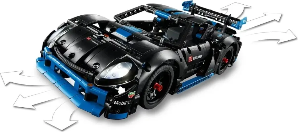 Set LEGO Technic Porsche GT4 e-Performance Race Car - 7