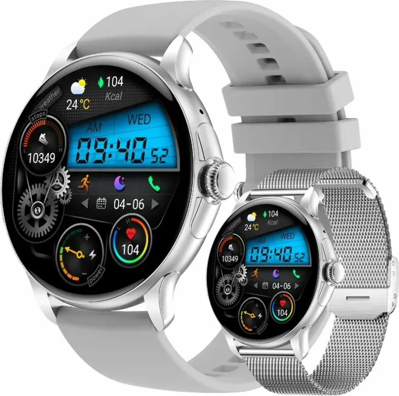 Smartwatch për femra Rubicon, argjendi - 1