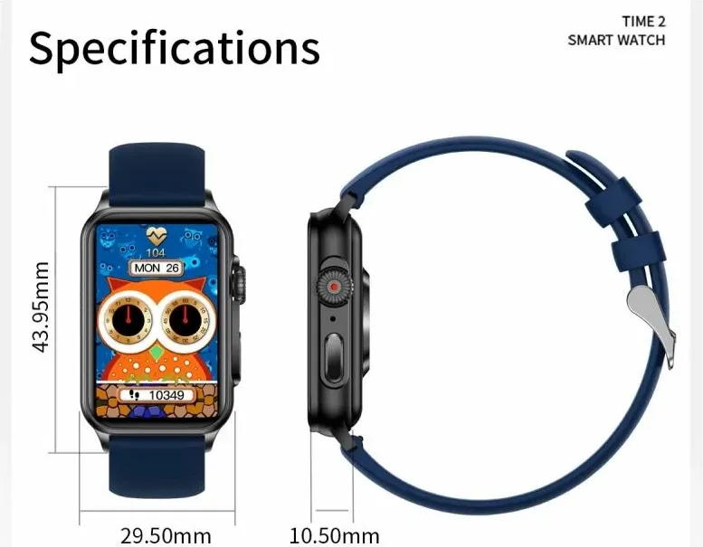 Smartwatch Rubicon SMARUB220, ekran me prekje, Bluetooth, blu e errët - 15