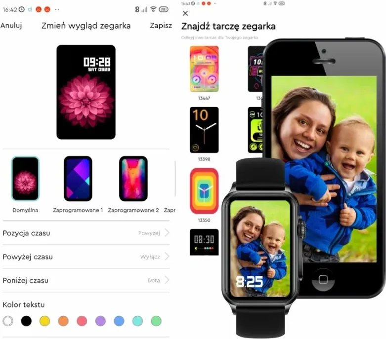 Smartwatch Rubicon SMARUB220, ekran me prekje, Bluetooth, blu e errët - 7