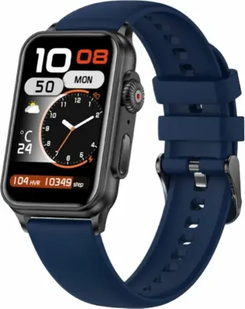 Smartwatch për femra Rubicon, zi/kaltër e errët