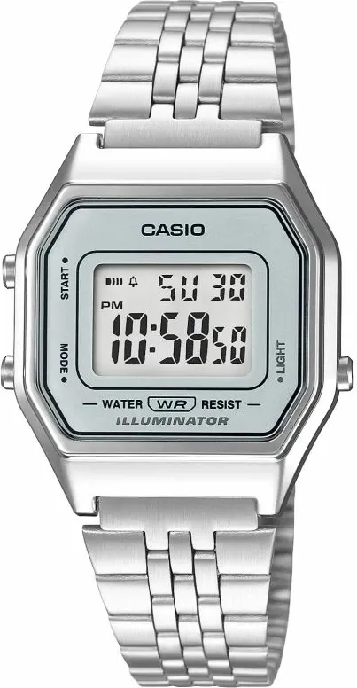 Orë dore digjitale për femra CASIO, argjend - 1