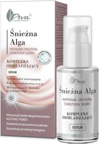 Serum për fytyrë Ava Laboratorium Snow Alga Rejuvenating Complex për femra, 30ml