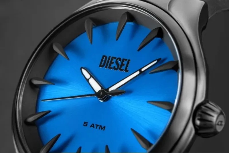 Orë dore për meshkuj DIESEL, e zezë - 8