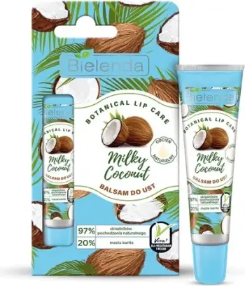 Balsam për buzë Bielenda Botanical Lip Care Balm Milk Coconut 10g