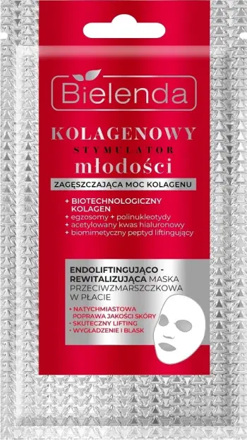 Maskë fytyre për femra Bielenda Collagen Youth Stimulator endolifting and revitalizing anti-wrinkle, 15ml