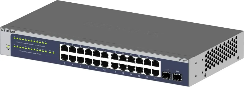 Switch NETGEAR GS724Tv6 26P Blu - 14