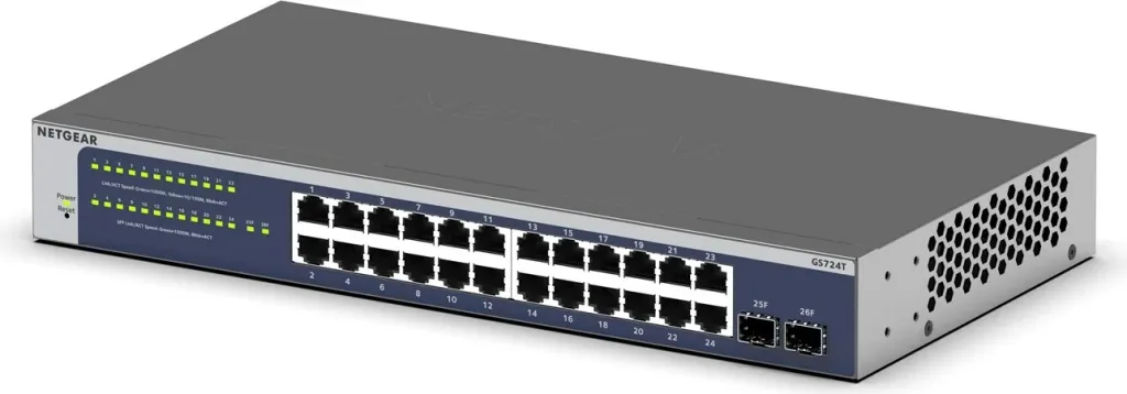 Switch NETGEAR GS724Tv6 26P Blu - 6