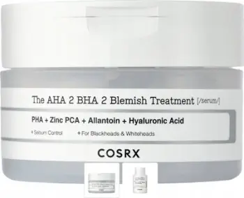 Serum fytyre Cosrx The AHA 2 BHA 2 Blemish Treatment, eksfoliues, për lëkurë me akne