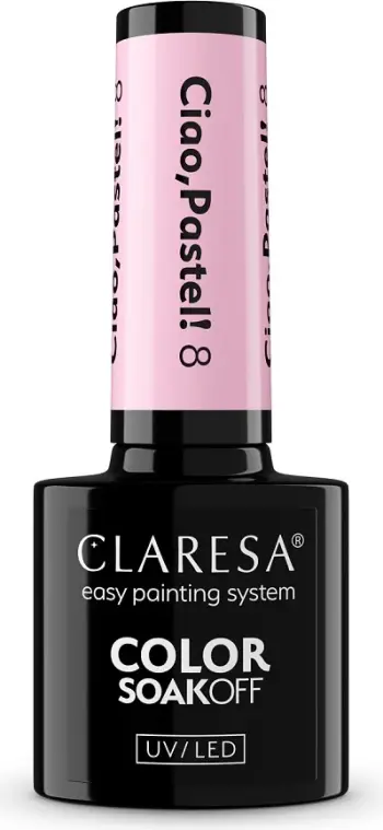 Llak për thonj për femra Claresa Ciao Pastel! Hybrid, 8.5g