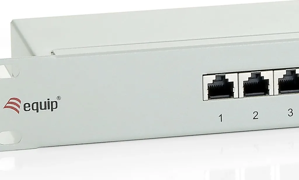 Patch panel Equip 24 porte Cat6, 1U, rackmount, ngjyrë gri - 3