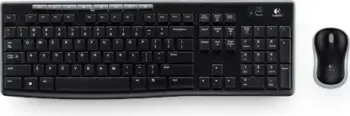 Komplet tastierë dhe maus Logitech MK270, RF Wireless, QWERTZ, e zezë