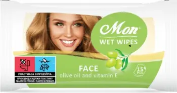 Lecka Wet Wipes Mon Face 15pcs