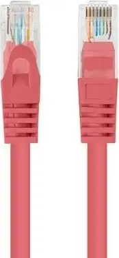 Patchkabel Lanberg Cat.6 UTP 1.5m, e kuqe, 10 copë