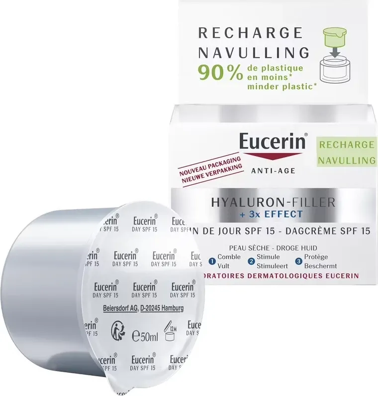 Krem dite për femra Eucerin Hyaluron-Filler + 3x Effect SPF15 refill 50ml - 1