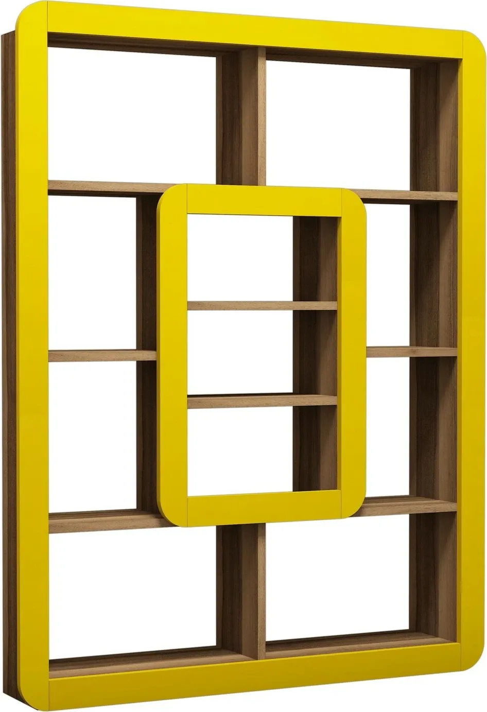 Raft librash Hanah Home, orkide, ngjyrë arre dhe e verdhë - 3