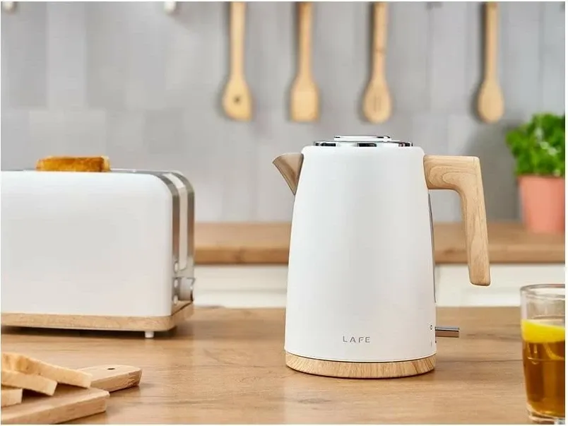Çajnik elektrik Lafe Scandi PRO, 1.7L, i bardhë - 6