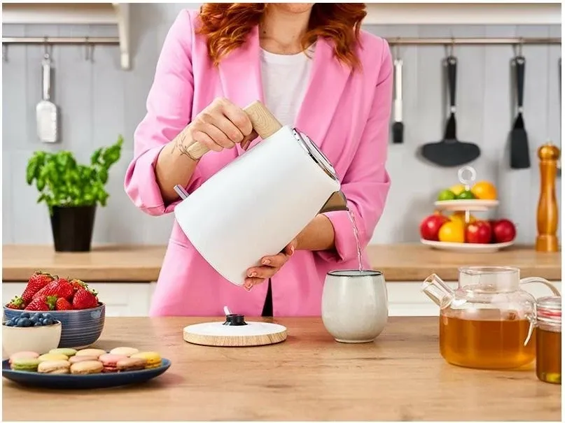 Çajnik elektrik Lafe Scandi PRO, 1.7L, i bardhë - 8