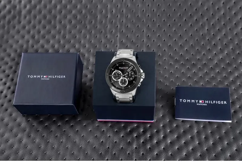 Orë dore për meshkuj Tommy Hilfiger, argjendtë - 5