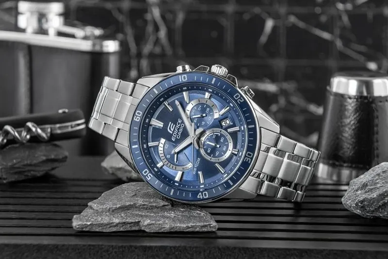Orë dore për meshkuj Casio Edifice, argjendtë - 5