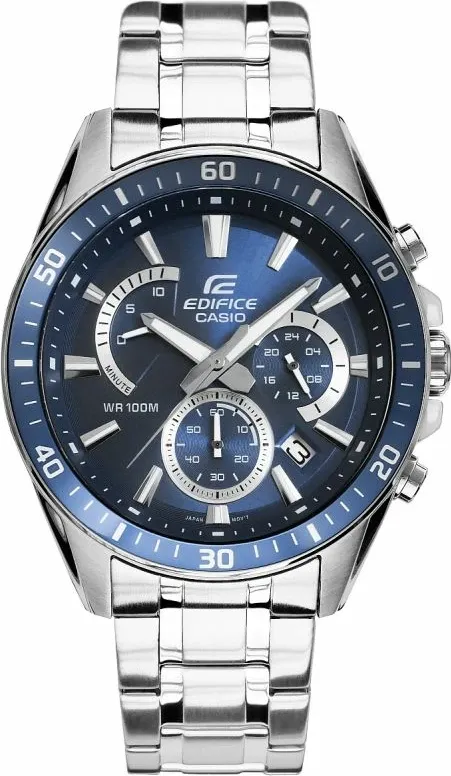 Orë dore për meshkuj Casio Edifice, argjendtë - 7