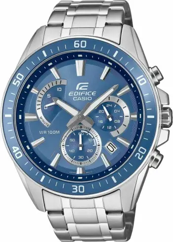 Orë dore për meshkuj Casio Edifice, argjendtë