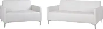 Set 2 pjesë divan 3 & 2 vendesh Nellie FH11274.02 ngjyrë bardhë