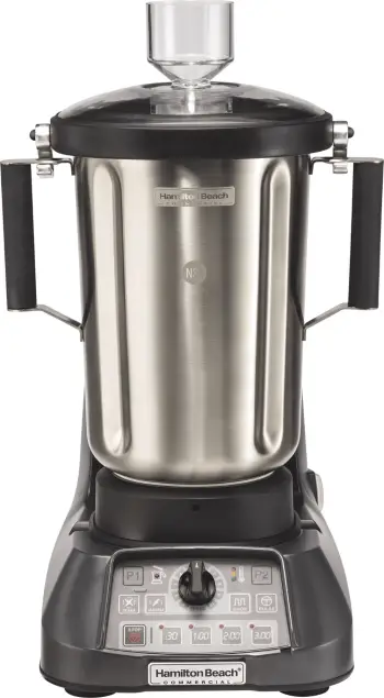 blender profesional kuzhine, Hamilton Beach Commercial, EXPEDITOR 1100SR, motor 3.5 HP, enë 4 L inox, programe dhe shpejtësi variabël, inox/zezë