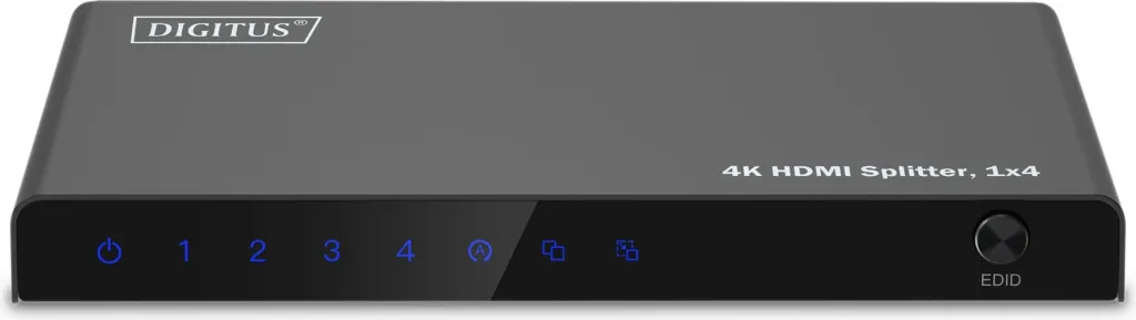 Splitter HDMI Digitus 4K, 1x4, HDMI, 4x HDMI, Micro USB, 3840 x 2160 pixels, i zi, metal - 2