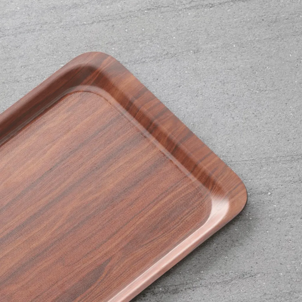 Tabakë antirrëshqitëse, Amerbox Montana, 330x430 mm, melaminë e laminuar, ngjyrë dru arre - 2