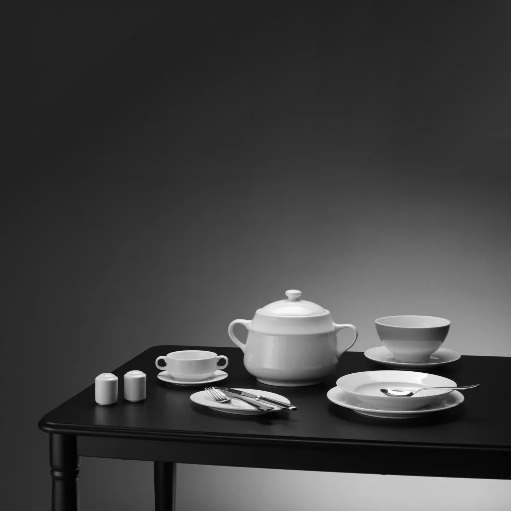 Çajnik porcelani, Fine Dine Pure, 1L, krem - 5
