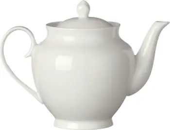 Çajnik porcelani, Fine Dine Pure, 1L, krem