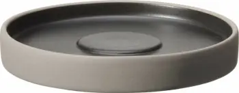 Pjatë gourmet Fine Dine Mia Ø160mm, zi/gri, set 3 copë