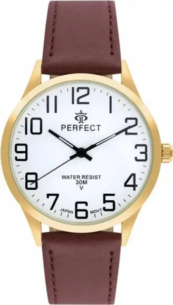 Orë dore për meshkuj PERFECT GXB452-12, e zezë
