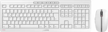 Set tastierë dhe maus Cherry Stream Desktop Recharge, Wireless, QWERTY, Gri