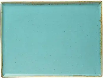 Tabaka drejtkëndore Porland Seasons Laguna 350x160 mm, blu qielli, set 6 copë