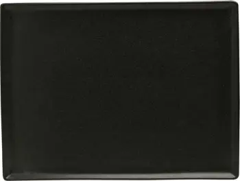Tabaka drejtkëndore Porland Seasons Coal 350x260 mm, e zezë, set 6 copë