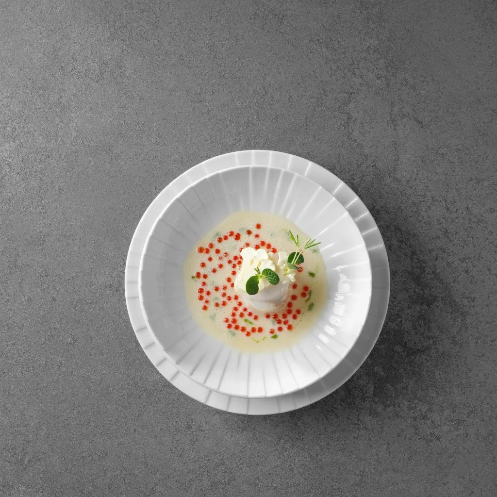 Pjatë pasta Fine Dine Selene 280 mm, krem, set 6 copë - 4