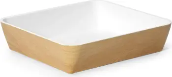 Tas bufeti melamine, Fine Dine, Panama White, GN 2/3 354x325x80mm, bardhë/kafe