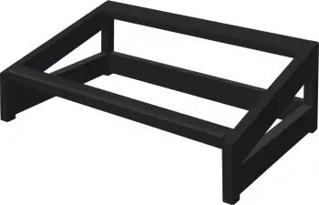 Bazë e pjerrët për bufet, Fine Dine Madeira Black, GN 1/1 530x325 mm, e zezë